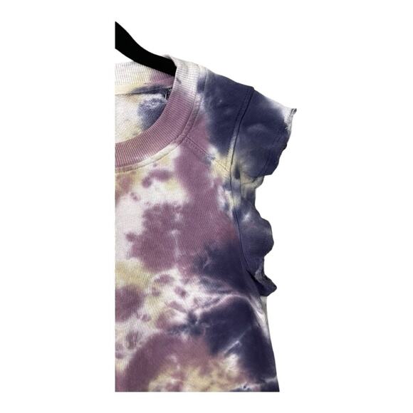 Anthropologie T.la Tie Dye Flutter Sleeve Top In Purple Motif Size‎ XS NWT - Picture 5 of 8